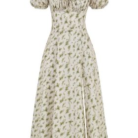 Tallulah Garden Print Puff Sleeve Midi Sundress - Image 2