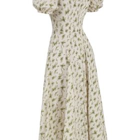 Tallulah Garden Print Puff Sleeve Midi Sundress - Image 3