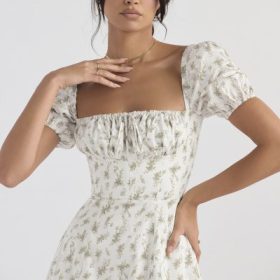 Tallulah Garden Print Puff Sleeve Midi Sundress - Image 10